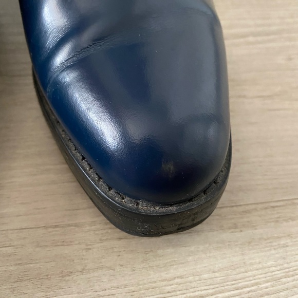 JEFFREY CAMPBELL patent blue leather ankle booties - Picture 10 of 10